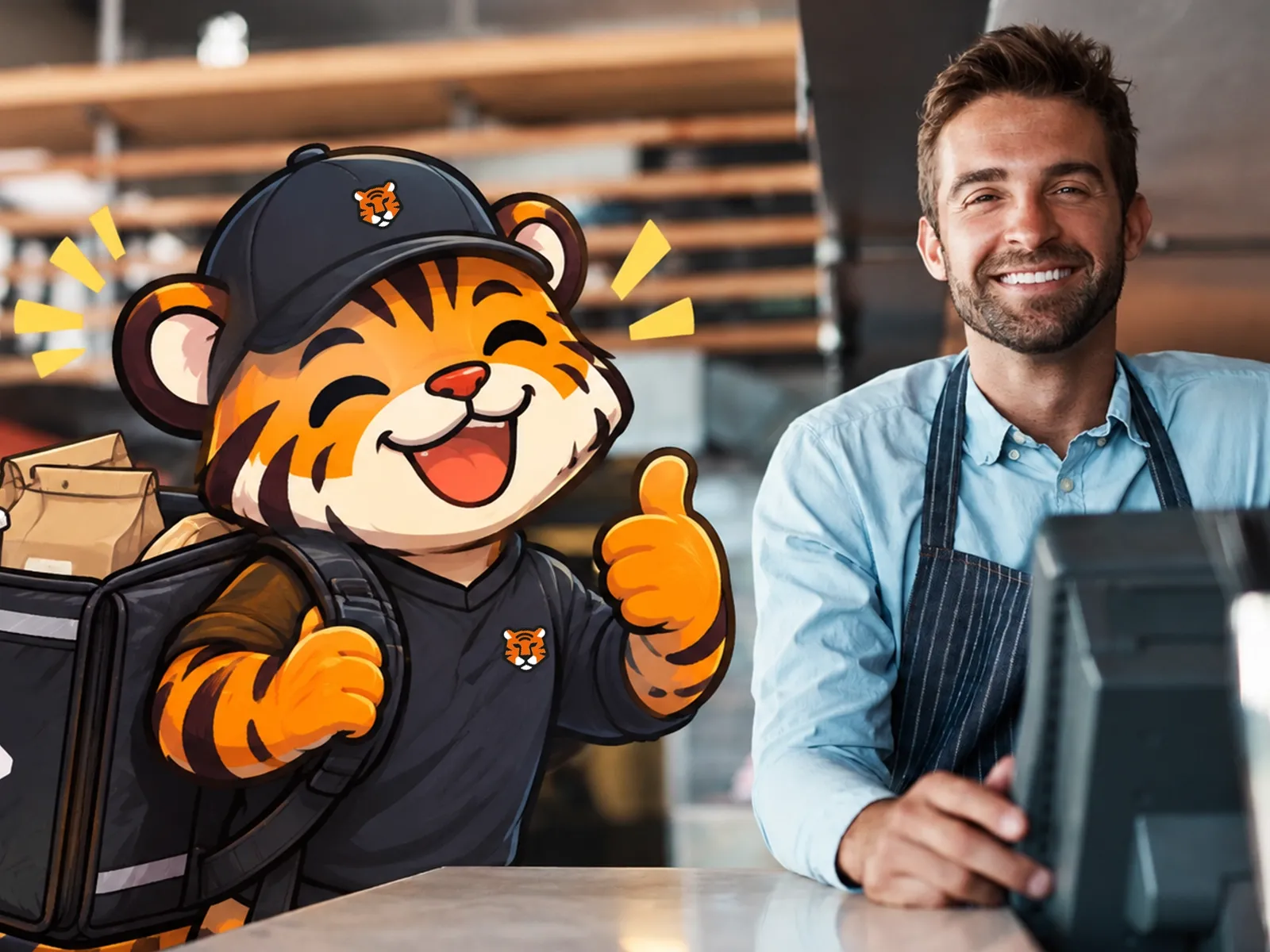 Tecnología y operación de delivery para restaurantes con la mascota de Be Hungry